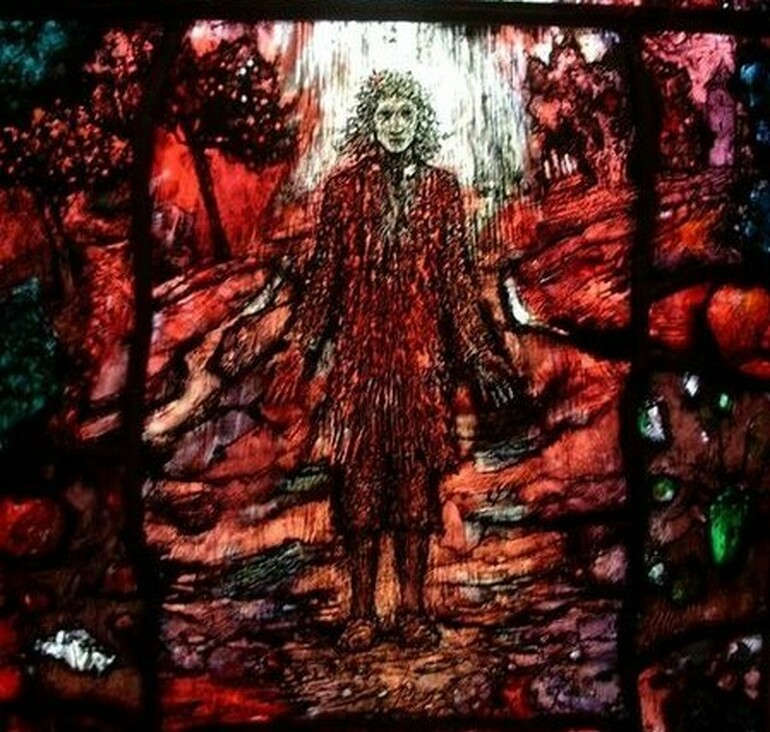 Thomas Traherne Stained Glass Window in Hereford Cathedral